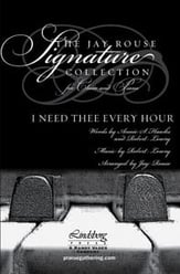 I Need Thee Every Hour SATB choral sheet music cover